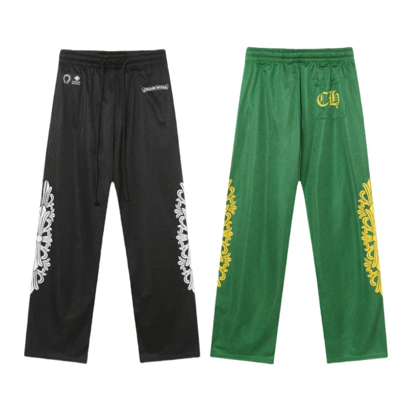 Chrome Hearts Mattyboy graffiti red mesh track pants 9997