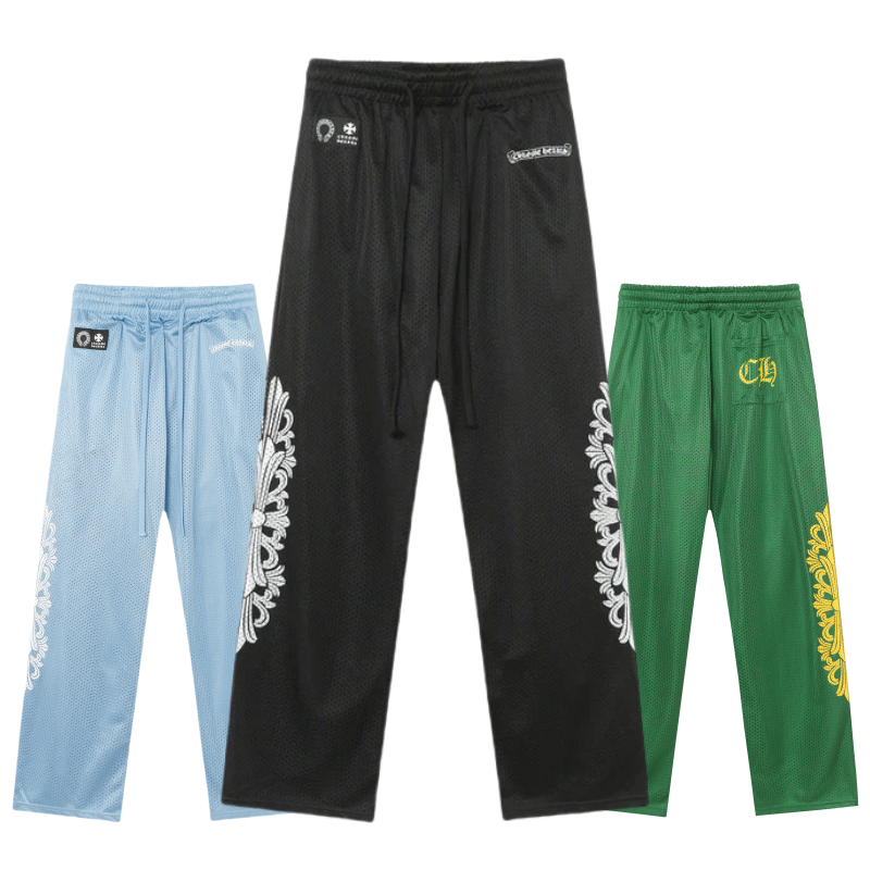 Chrome Hearts Mattyboy graffiti red mesh track pants 9997