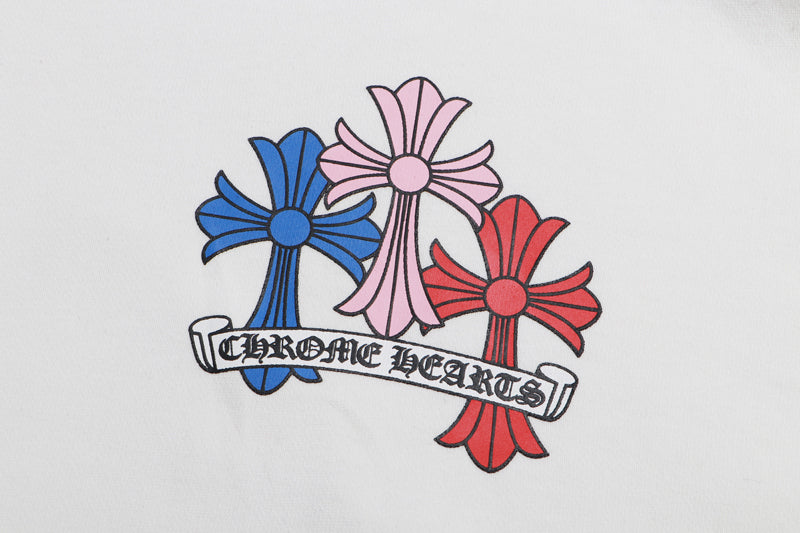 Chrome Hearts Multi Color Cross Cemetery Zip Up Hoodie 5010