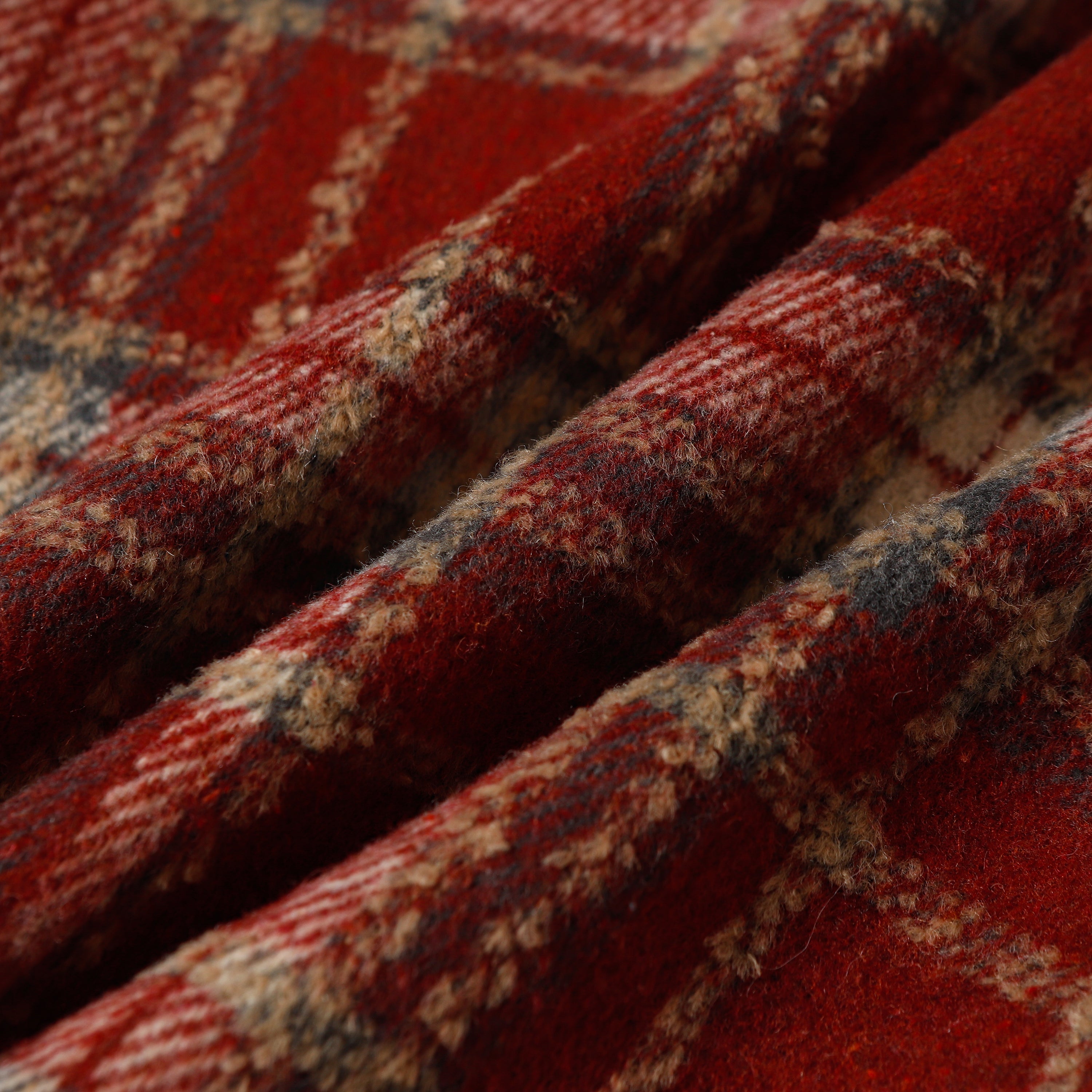 Chrome Hearts Embroidered Leather Cross Detail Flannel Shirt