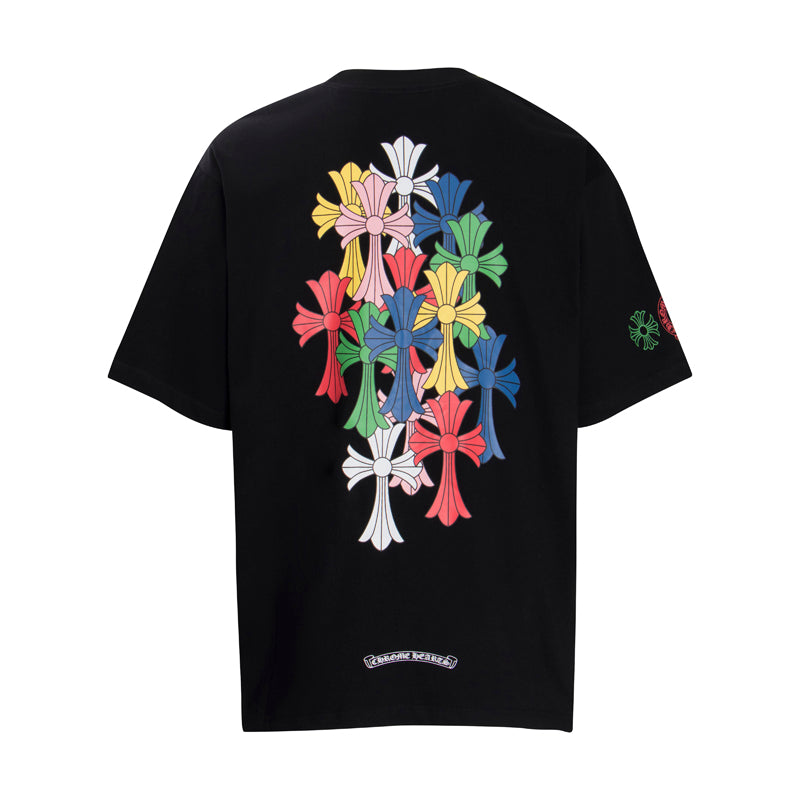 Chrome Hearts Multi Color Cross Cemetery T-shirt 6016