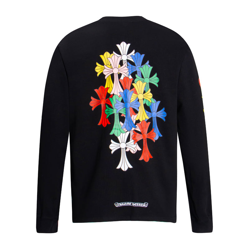 Chrome Hearts Multi Color Cross Cemetery L/S T-shirt 8003