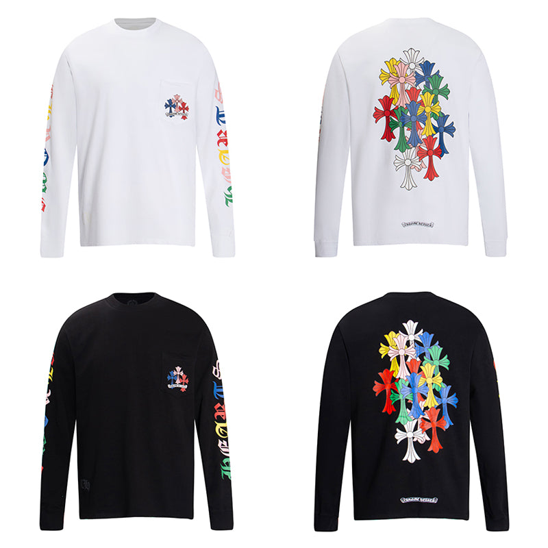 Chrome Hearts Multi Color Cross Cemetery L/S T-shirt 8003