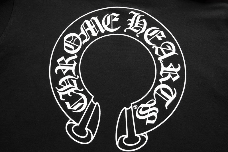 Chrome Hearts Horseshoe Floral Sleeve Zip Up Hoodie 5001