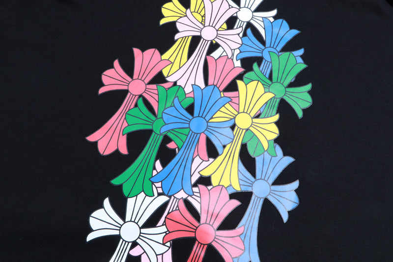 Chrome Hearts Multi Color Cross Cemetery Zip Up Hoodie 5010