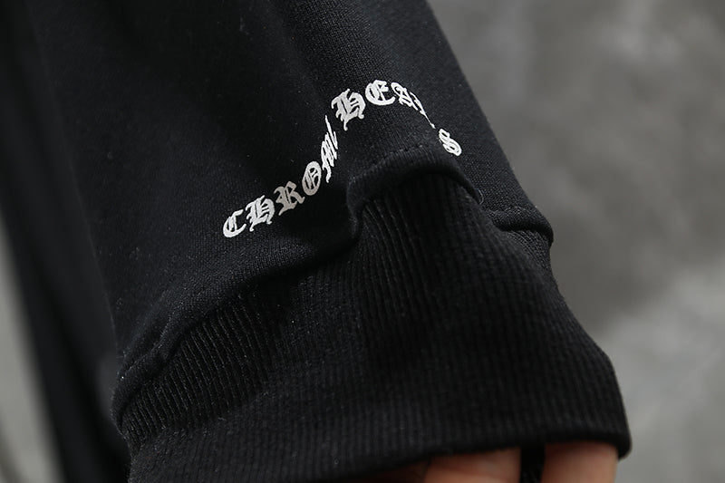 Chrome Hearts  Red Horseshoe Logo Zip Up Hoodie 5005