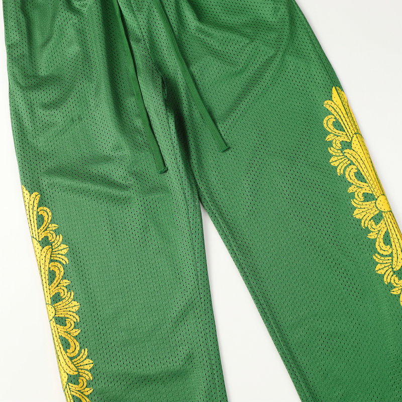 Chrome Hearts Mattyboy graffiti red mesh track pants 9997