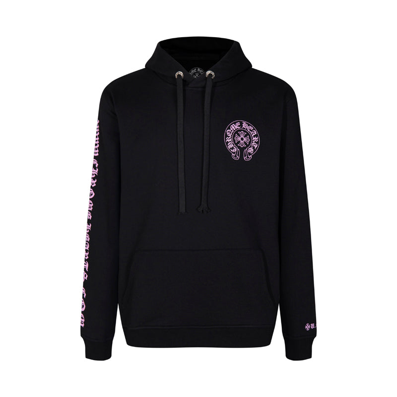 Chrome Hearts  Purple Horseshoe Logo Hoodie 7026