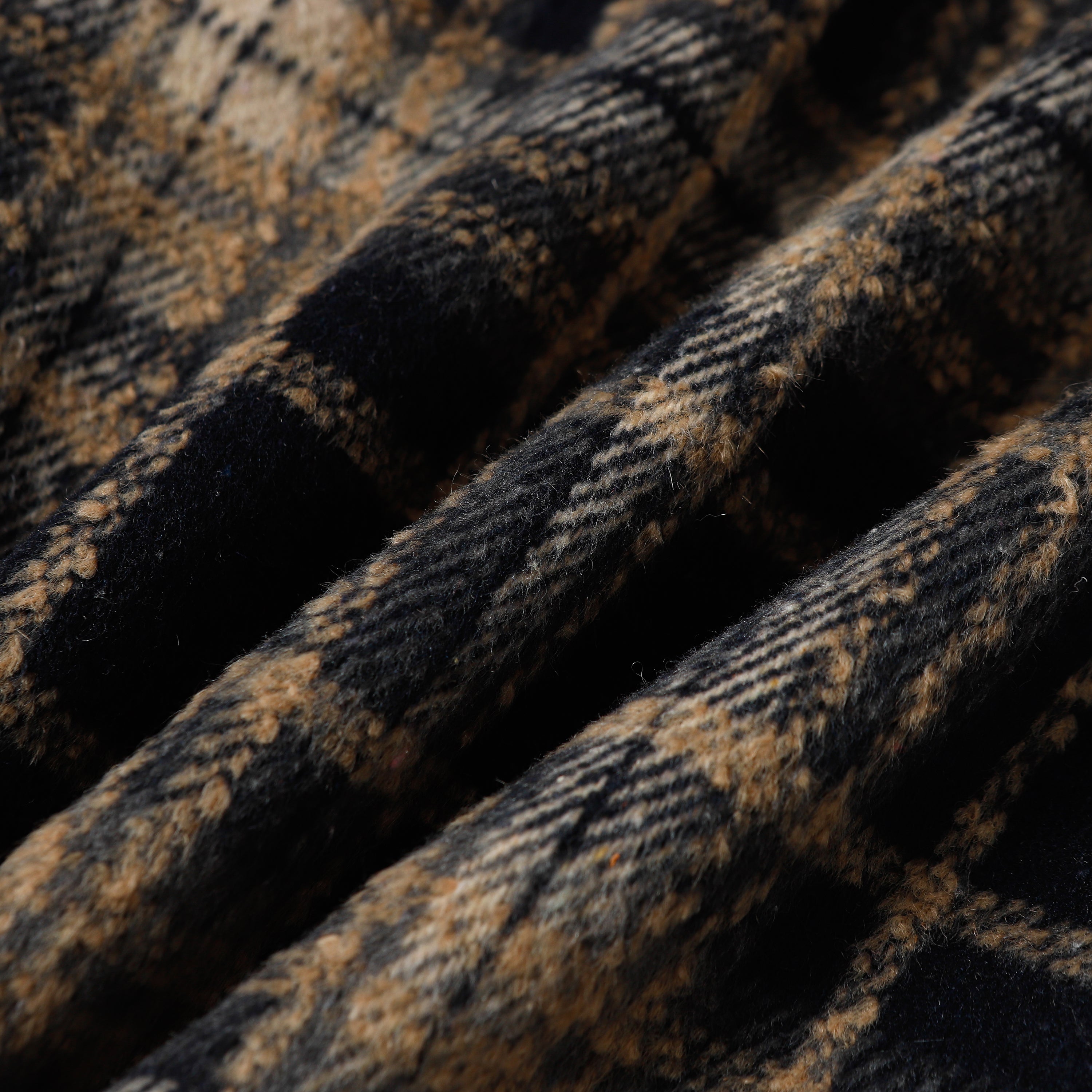 Chrome Hearts Embroidered Leather Cross Detail Flannel Shirt