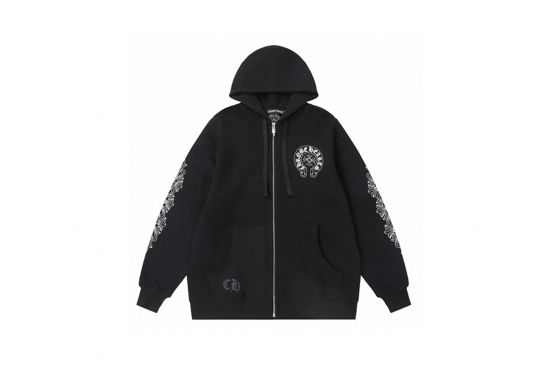 Chrome Hearts New Zip Up Hoodie -8515