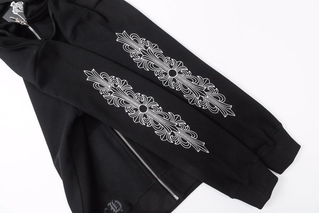 Chrome Hearts New Zip Up Hoodie -8515