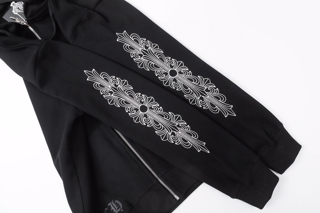 Chrome Hearts New Zip Up Hoodie -8515